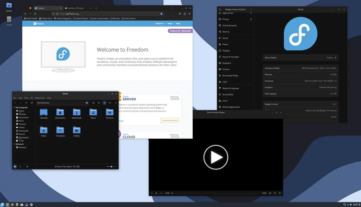 Budgie Desktop Environment