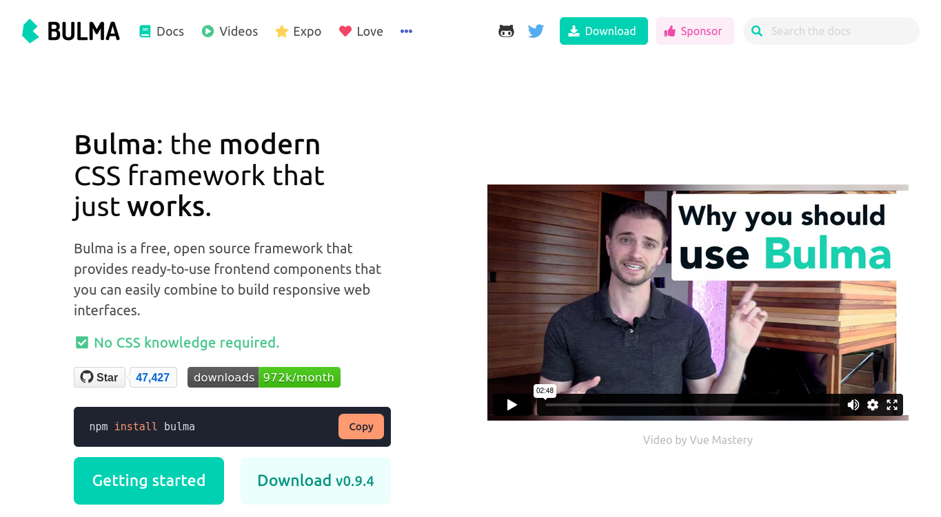 Rekomendasi Framework CSS Terbaik - Bulma