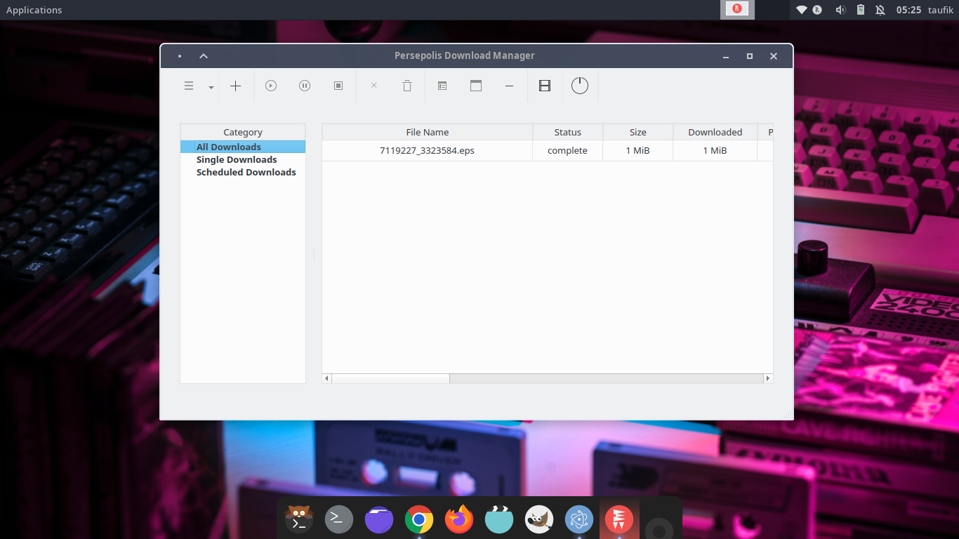 Persepolis - Download Manager Gratis Terbaik untuk Linux dan Windows