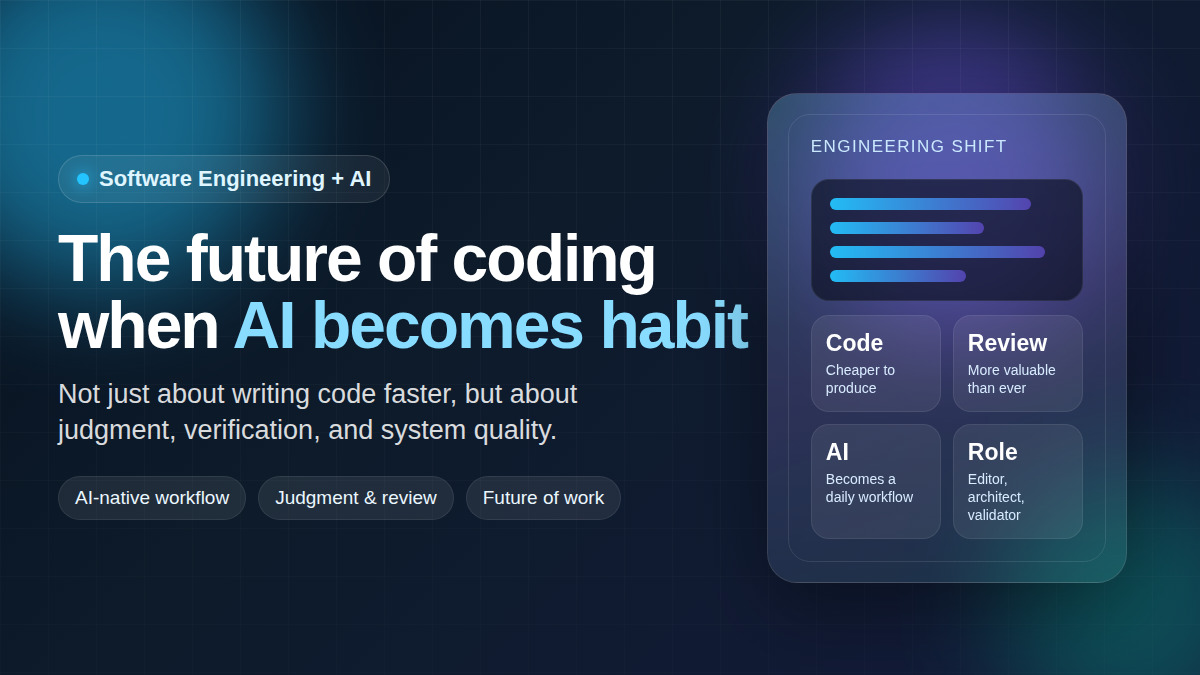 The Future of Software Engineering When AI Becomes Habit